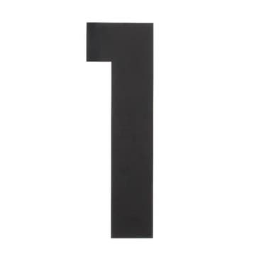 Huisnummer 1 XXL hoogte 50 cm RVS/mat zwart - Intersteel, Ophalen of Verzenden, Nieuw, Rvs, Overige typen