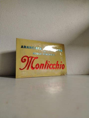 Monticchio - Cellograf - 1950-1960 - Reclamebord - Plastic,, Antiek en Kunst