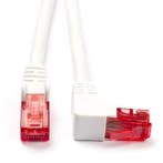 Netwerkkabel | Cat6 U/UTP | 5 meter (1x Haaks, Wit), Verzenden, Nieuw