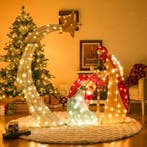 Kerststal met verlichting - Kerstdecoratie - 151 cm - COSTWA, Verzenden, Zo goed als nieuw