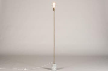 Rietveld Vloerlampen - Wit, Grijs, Goud - Metaal, Marmer, Verzenden, Nieuw