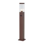 Buitenlamp roestbruin met helder glas 80cm IP44 met, Verzenden, Nieuw