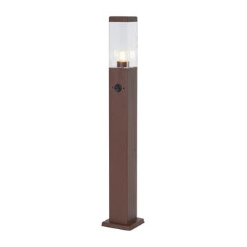 Buitenlamp roestbruin met helder glas 80cm IP44 met, Verzenden, Nieuw