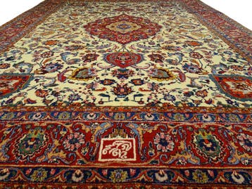 Perzisch tapijt - Meshed - 388 x 293 cm - Handgeknoopt, 200 cm of meer, Eclectisch, Ophalen of Verzenden, Zo goed als nieuw