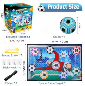 Kinder Voetbal Toss Game – Klittenbal Set met Doel, Verzenden, Nieuw