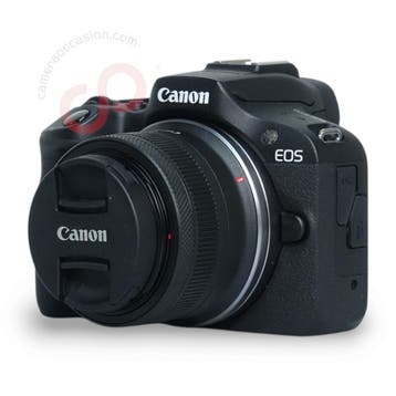 Canon EOS R100 + 18-45mm F4.5-6.3 IS STM nr. 3641, Ophalen of Verzenden, Zo goed als nieuw, Canon