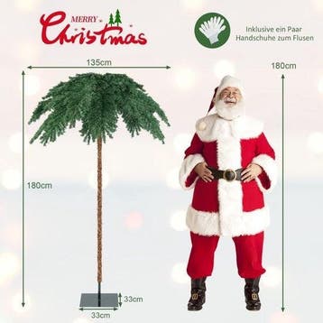 2dekans | Coast Kerstboom Kerstpalm MET 250 Warme Witte LED, Ophalen of Verzenden, Zo goed als nieuw