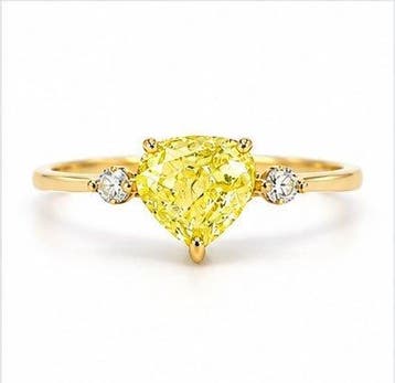 Zonder minimumprijs - Ring - 14 karaat Geel goud, 1,08 gram, Nieuw
