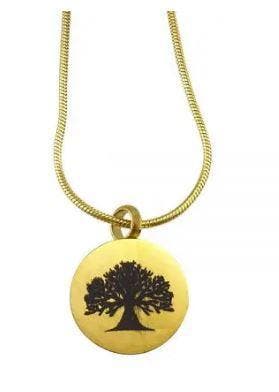 Ashanger, assieraad goud rond Tree of Life, Nieuw, Goud, Overige materialen, Kruis of Symbool