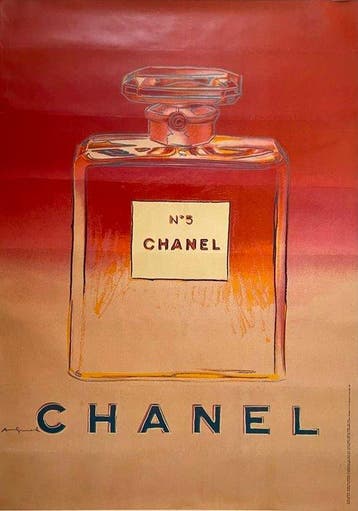 Andy Warhol - CHANEL (RED) Big size - Jaren 1990