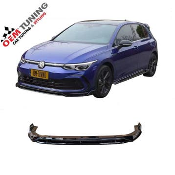 Frontspoiler geschikt voor Golf 8 GTI/GTD/GTE/R-Line 20-24, Nieuw, Ophalen of Verzenden, Bumper, Volkswagen