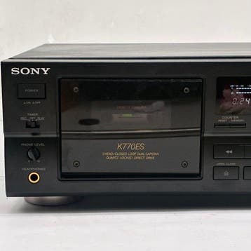 Sony - TC-K770ES High-End 3-Head Single Audiocassette deck, Nieuw