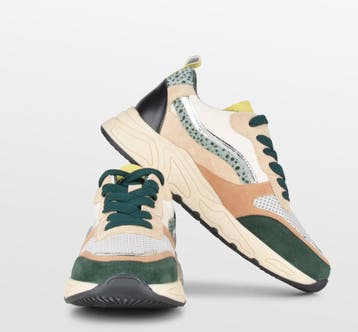 POSH by Poelman - maat 41- CAROCEL Dames Sneakers - Groen, Kleding | Dames, Verzenden, Nieuw