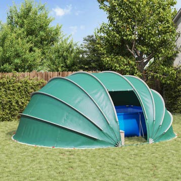 vidaXL Zwembad Tent Koepel 538 x 440 x 204 cm Zeegroen, Tuin en Terras, Verzenden, Nieuw