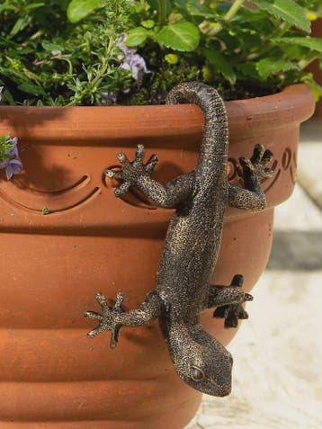 Decoratieve Hangende Gecko Figuur voor Plantenbakken - Tuin