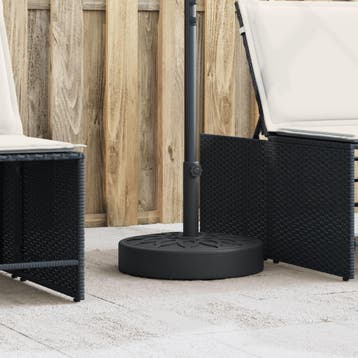 vidaXL Parasolvoet voor stokken van Ø38 / 48 mm 25 kg rond, Tuin en Terras, Parasols, Verzenden, Nieuw, Parasolvoet