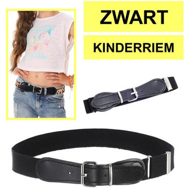 Fako Fashion - Kinderriem Elastisch Oval - Elastische Riem, Kleding | Dames, Riemen en Ceinturen, Verzenden, Nieuw