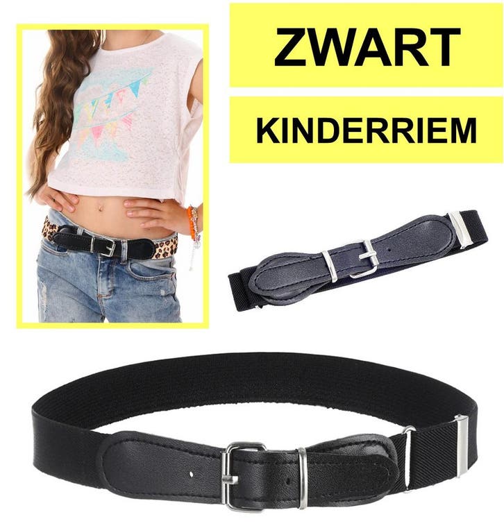 Fako Fashion - Kinderriem Elastisch Oval - Elastische Riem, Kleding | Dames, Riemen en Ceinturen, Verzenden