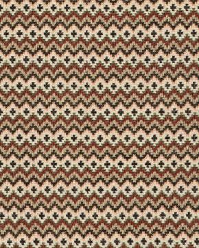 Jacquard Zig Zag Ecru, Nieuw, Overige kleuren