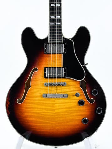 Eastman T59/v Antique Varnish Sunburst (Instrument), Ophalen of Verzenden, Nieuw, Hollow body
