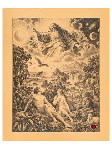 De Tuin van Eden – Adam en Eva onder het Oog van de Schepper