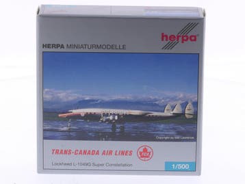 Schaal 1:500 Herpa 507233 Lockheed L-1049G Super Constell..., Ophalen of Verzenden, Zo goed als nieuw