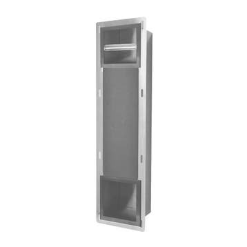Inbouw Toiletrolhouder BWS met Reserve Rolhouder RVS, Ophalen of Verzenden, Nieuw