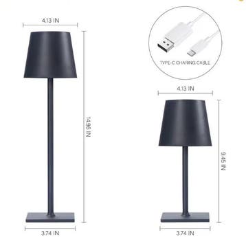 Draadloze LED Tafellamp – Oplaadbare Touchlamp Dimbaar USB, Verzenden, Nieuw