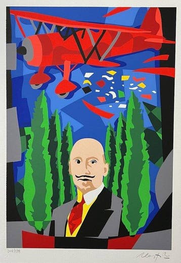 Ugo Nespolo (1941) - Senza titolo, Antiek en Kunst