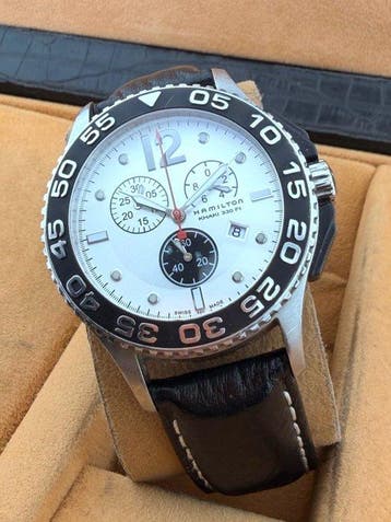 Hamilton - Khaki Navy Frogman Chronograph - Zonder, Nieuw