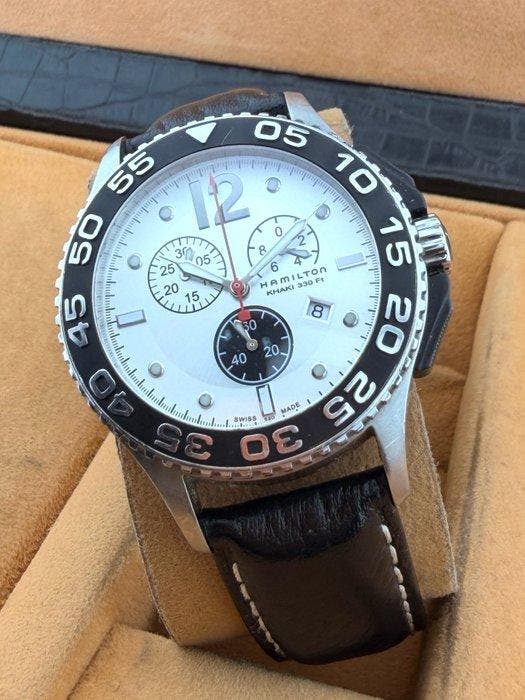 Hamilton - Khaki Navy Frogman Chronograph - Zonder, Sieraden, Tassen en Uiterlijk, Horloges | Heren