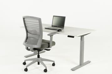 Zit sta bureau YOUP02 grijs-wit  120x80, Ophalen of Verzenden, Nieuw in verpakking