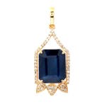 Zonder minimumprijs - Hanger - 14 karaat Geel goud - 4.18ct.