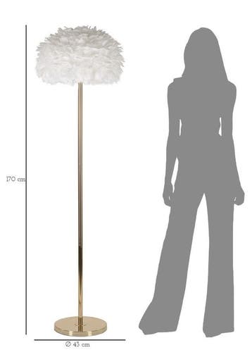 VLOERLAMP VEREN SLANK WIT CM Ø 43X170, Ophalen of Verzenden, Nieuw