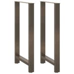 Salontafelpoten staal 2 stuks | 41% Korting!, Tafelpoot, Modern, industrieel, Vierkant, Minder dan 50 cm