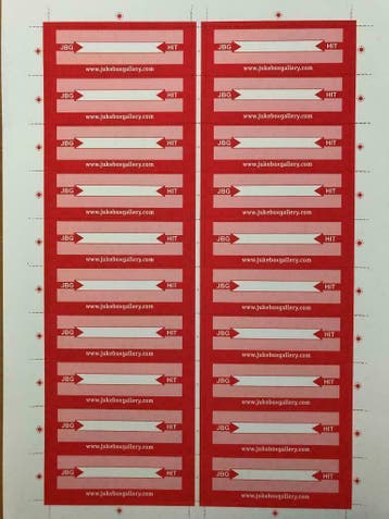 100 Prachtige Titelkaartjes Voor Uw 45 Toeren Jukebox., Nieuw, Overige merken