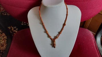 Oud-Egyptisch koraalkralen Beads, Coral (Zonder