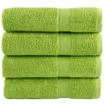 vidaXL Badhanddoeken SOLUND 4 st 600 g/m² 70x140 cm, Verzenden, Nieuw, Groen