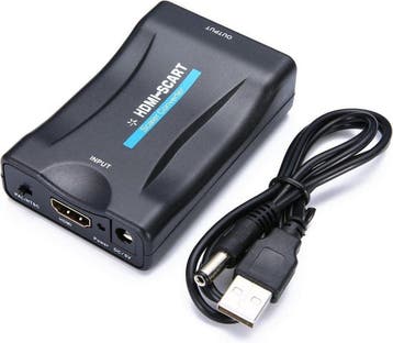 HDMI naar SCART converter voor Nintendo Wii (Incl. HDMI Kabe, Spelcomputers en Games, Verzenden, Zo goed als nieuw