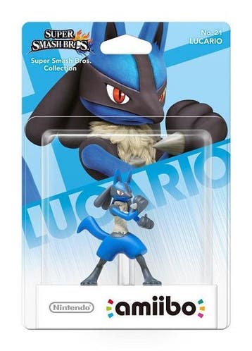Super Smash Bros Amiibo Figuur Lucario Wii U Morgen in huis!, Ophalen of Verzenden, Zo goed als nieuw