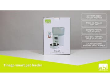 EBI Tinago - Smart Feeder - Voerautomaat Kat - 3,5L - Wit -, Verzenden, Nieuw