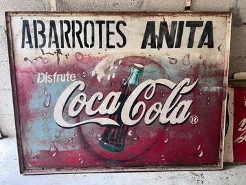 Coca-Cola-reclamesign – Abarrotes Anita, jaren 1960–1970 -