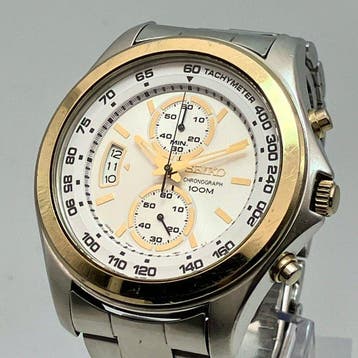 Seiko - Chronograph Two-Tone - Zonder minimumprijs -