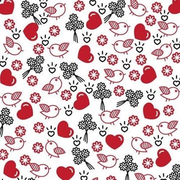 Cellofaanfolie bloemenfolie inpakfolie tweet hearts red, Ophalen of Verzenden, Nieuw