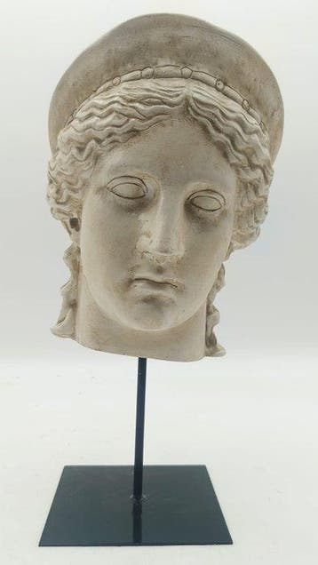 sculptuur, Testa di Era Ludovisi - 36 cm - marmerpoeder, Antiek en Kunst