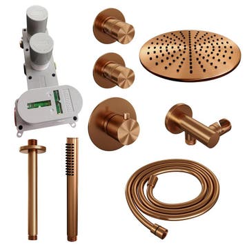 Brauer Copper Edition Thermostatische Regendoucheset Inbouw, Ophalen of Verzenden, Nieuw