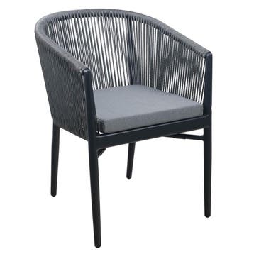 Stoel | VEGA | Aluminium Rotan/Aluminium | Grey |, Verzenden, Nieuw in verpakking