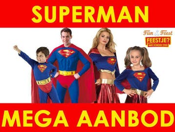 Superman carnavalskleding- Mega aanbod superman kleding, Ophalen of Verzenden, Nieuw
