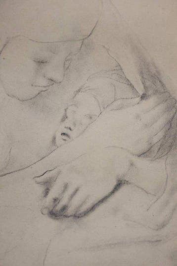 Armand Rassenfosse (1862-1934) - Mère et enfant (Madone)