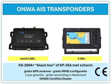 ONWA 5W AIS TRANSPONDERS  - 2 JAAR GARANTIE, Ophalen of Verzenden, Nieuw, Communicatie